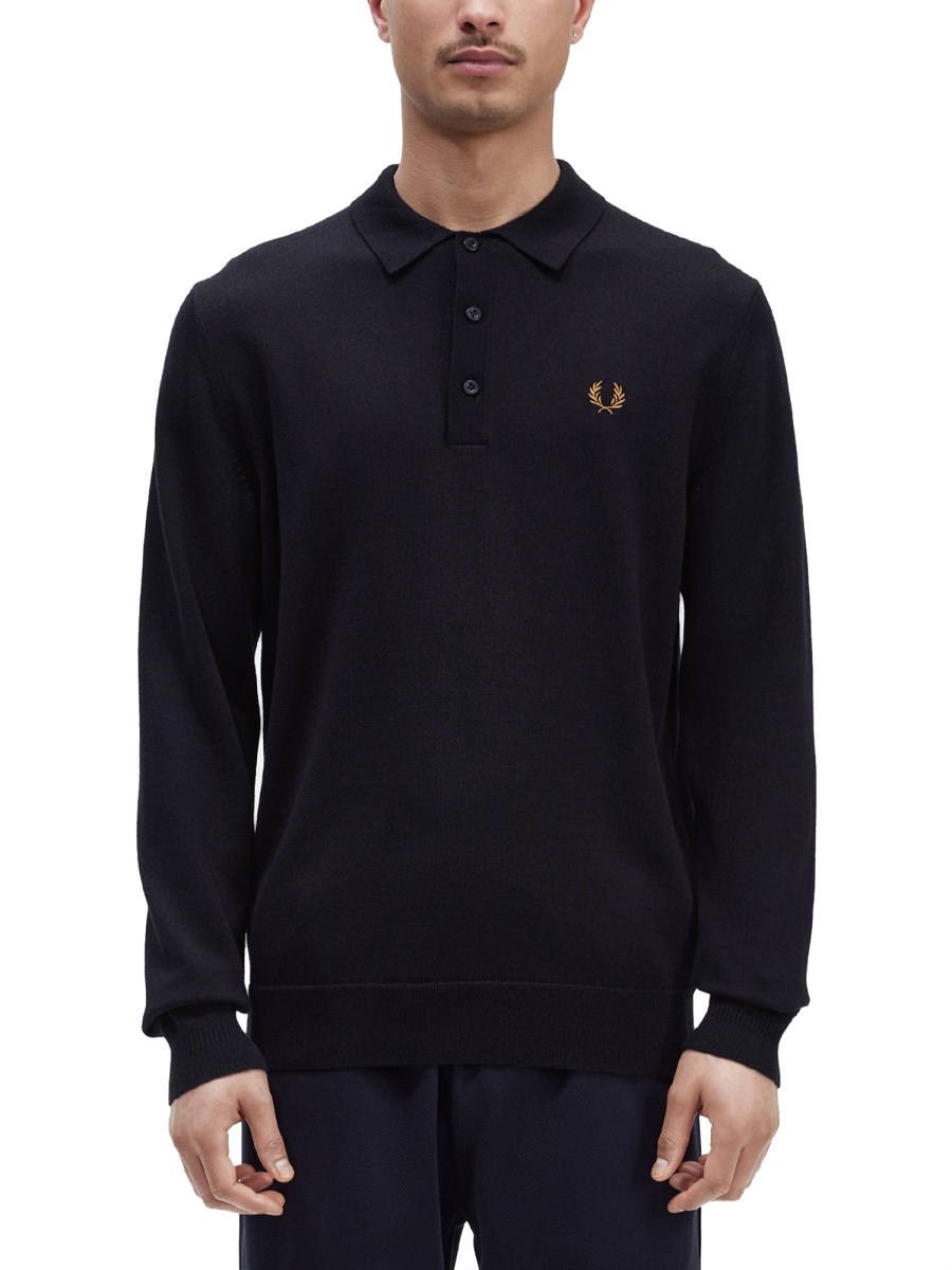 FRED PERRY POLO CLASSICA A MANICHE LUNGHE