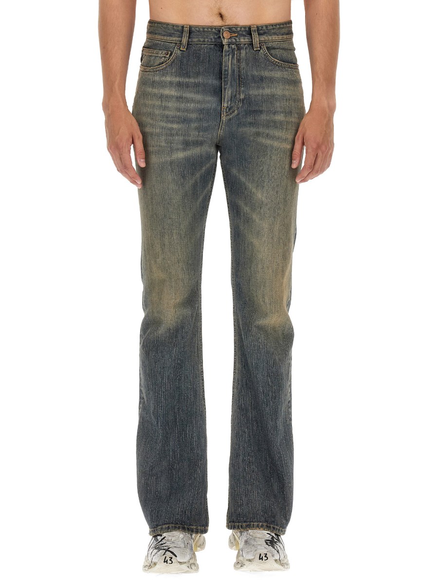 BALENCIAGA, Washed Bootcut Jeans, Men