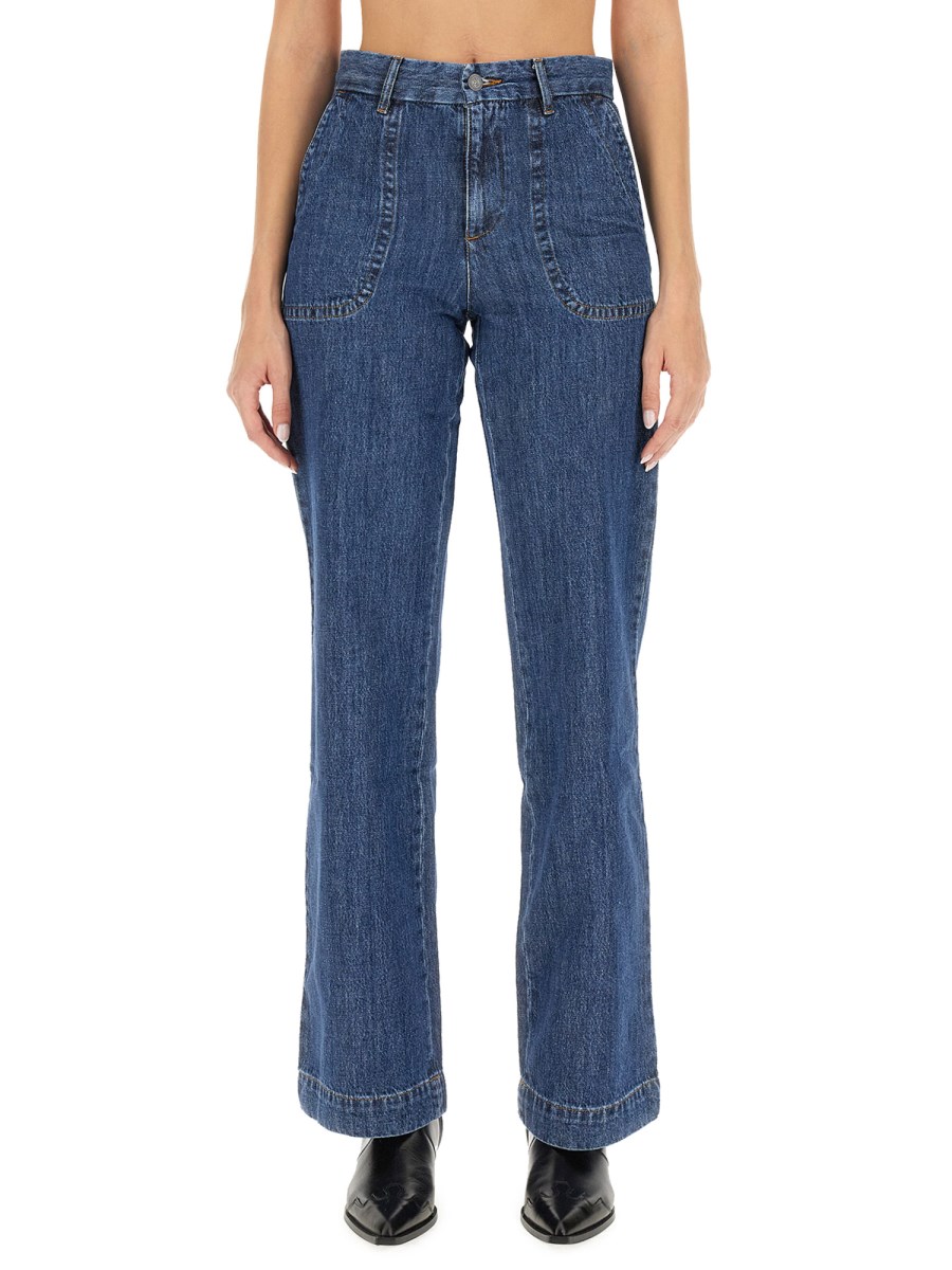 Apc high hot sale waisted jeans