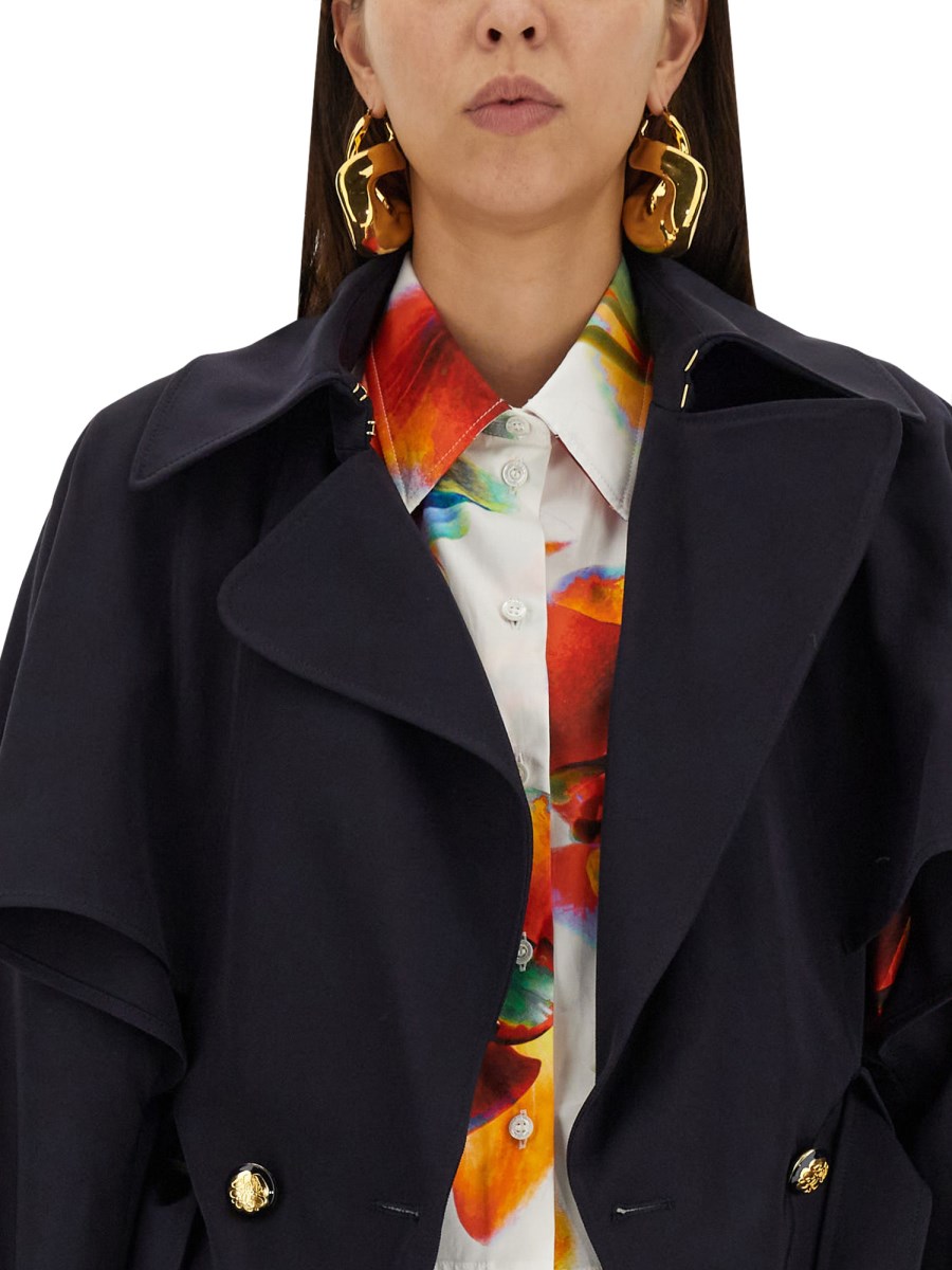 ALEXANDER McQUEEN - WOOL SWALLOWTAIL TRENCH COAT - Eleonora ALEXANDER McQUEEN - WOOL SWALLOWTAIL TRENCH COAT - Eleonora
