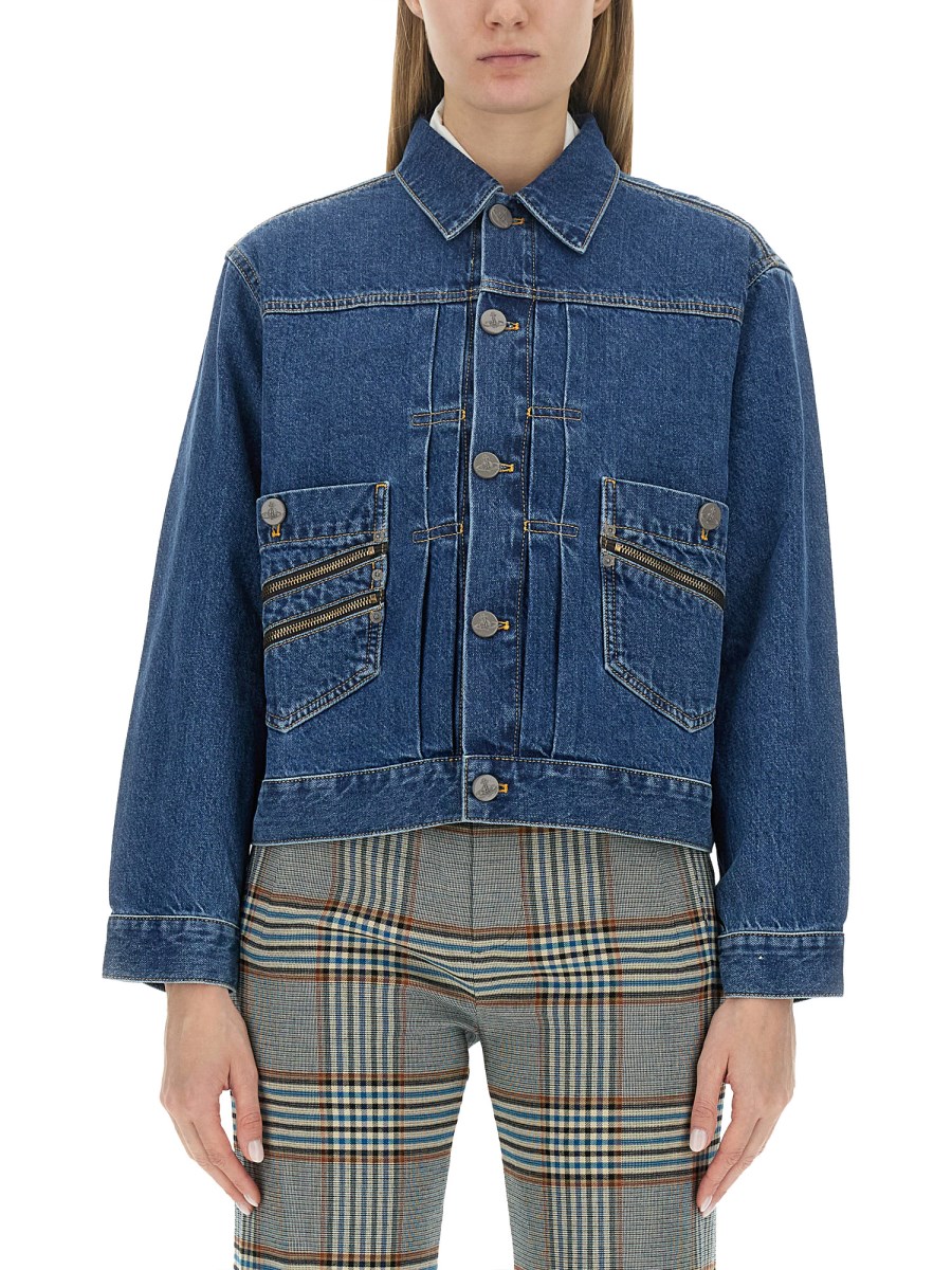 Vivienne westwood denim on sale jacket