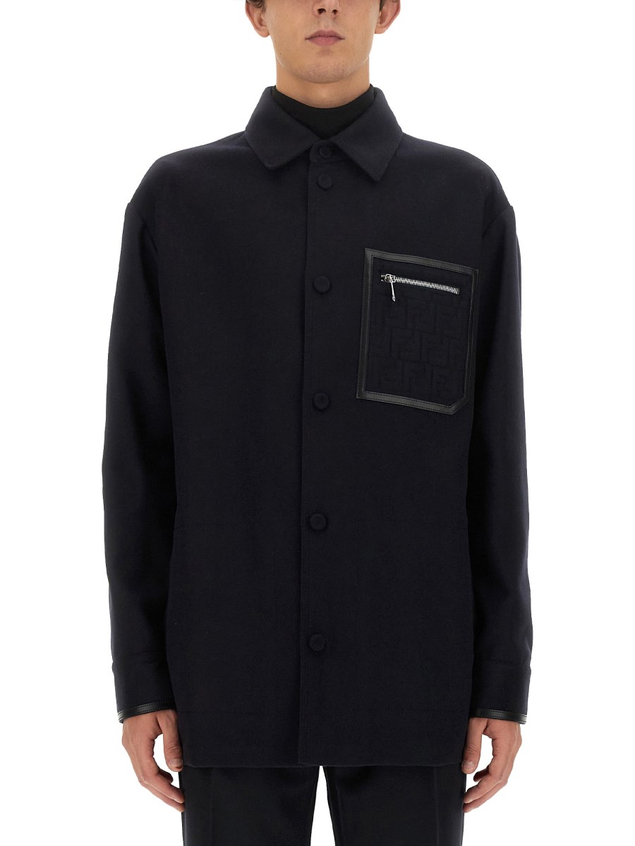 FENDI BLOUSON GO TO JACKET IN CASHMERE