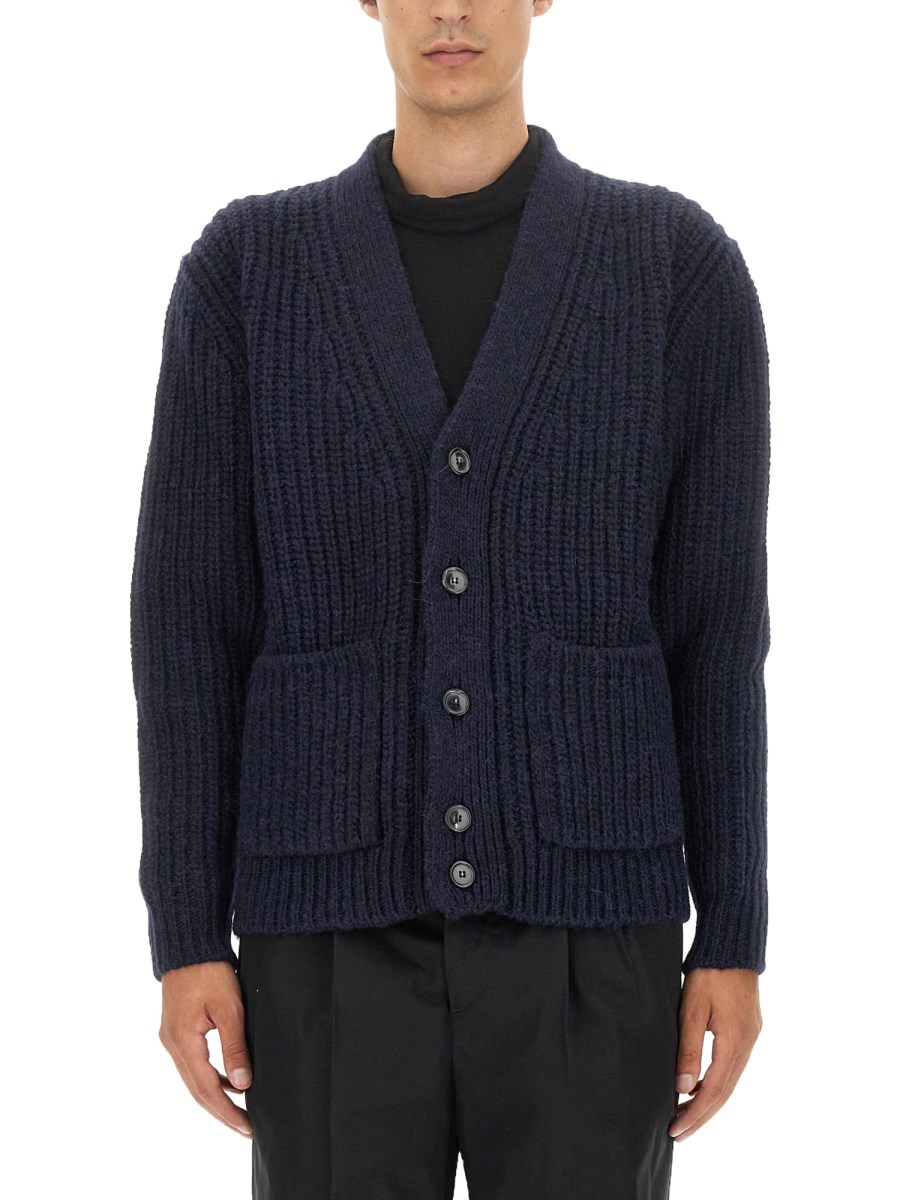 PT TORINO CARDIGAN IN LANA CON SCOLLO A V