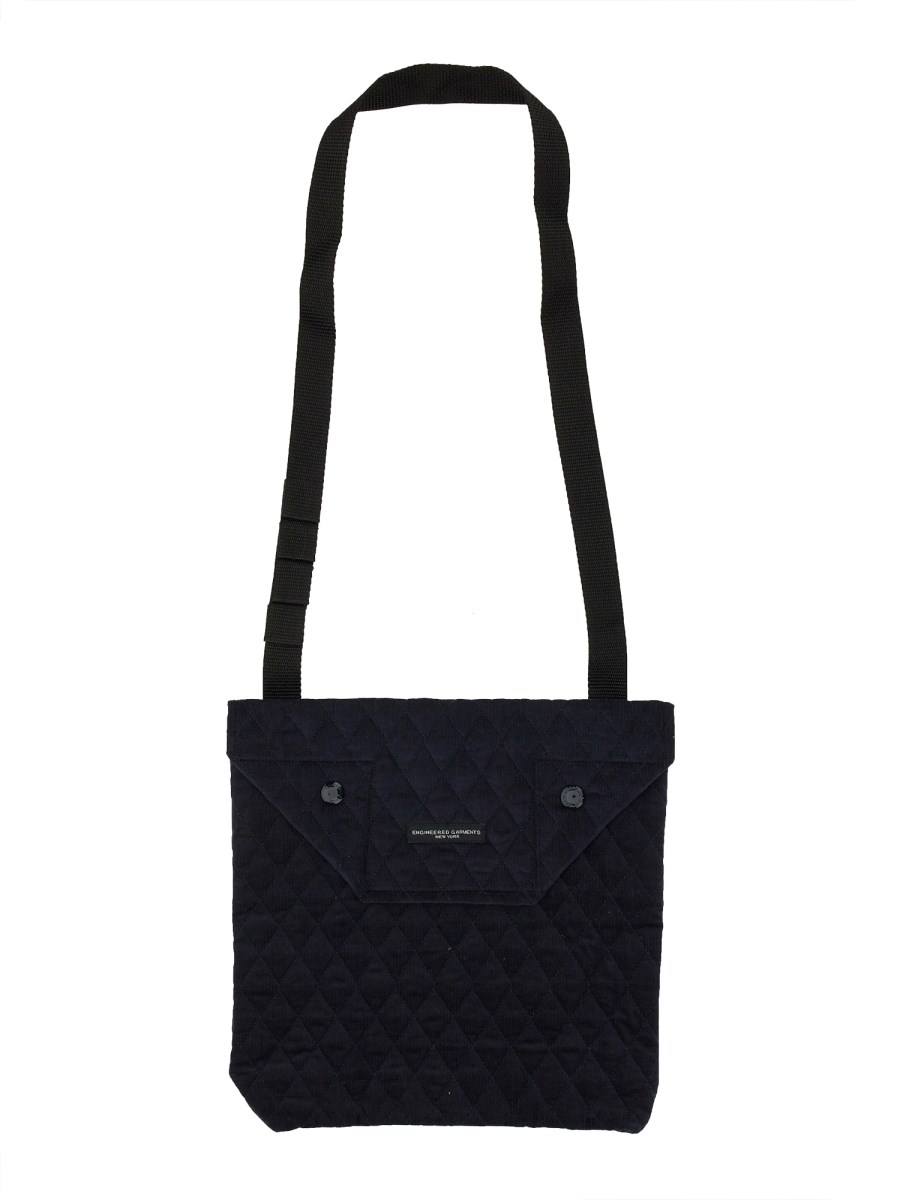 ENGINEERED GARMENTS BORSA A SPALLA TRAPUNTATA CON LOGO