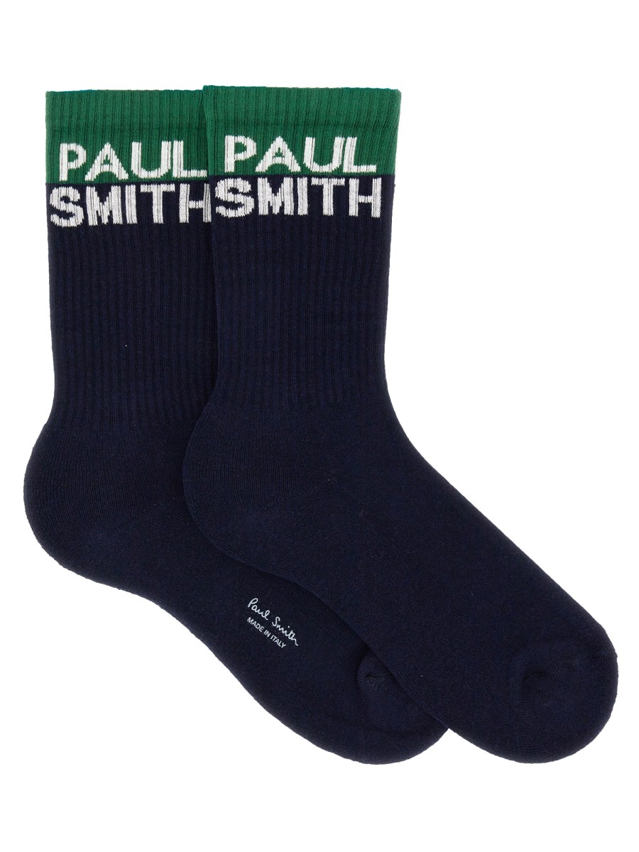 PS BY PAUL SMITH CALZINI CON LOGO IN COTONE