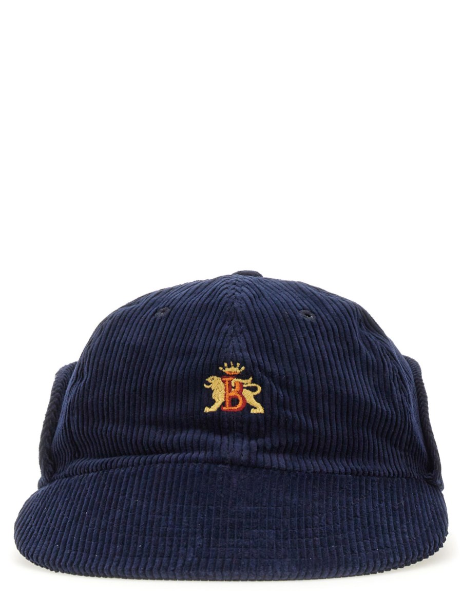 BARACUTA CAPPELLO IN VELLUTO CON LOGO