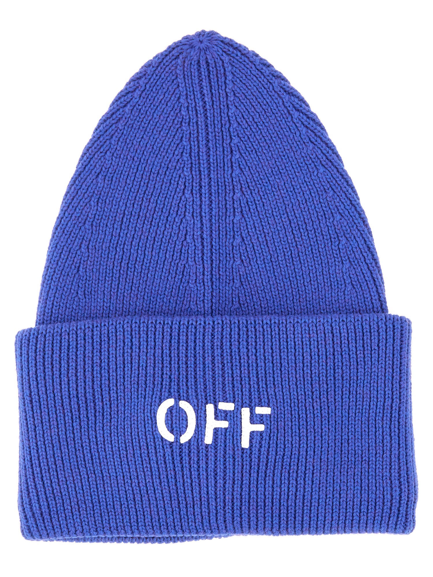 off-white loose fit knit hat