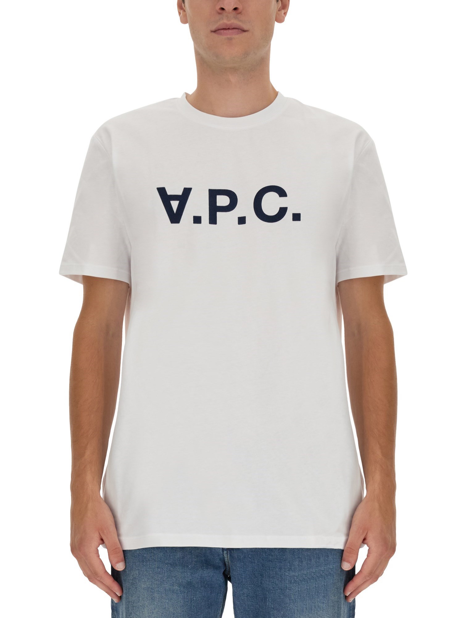 a.p.c. t-shirt with v.p.c logo
