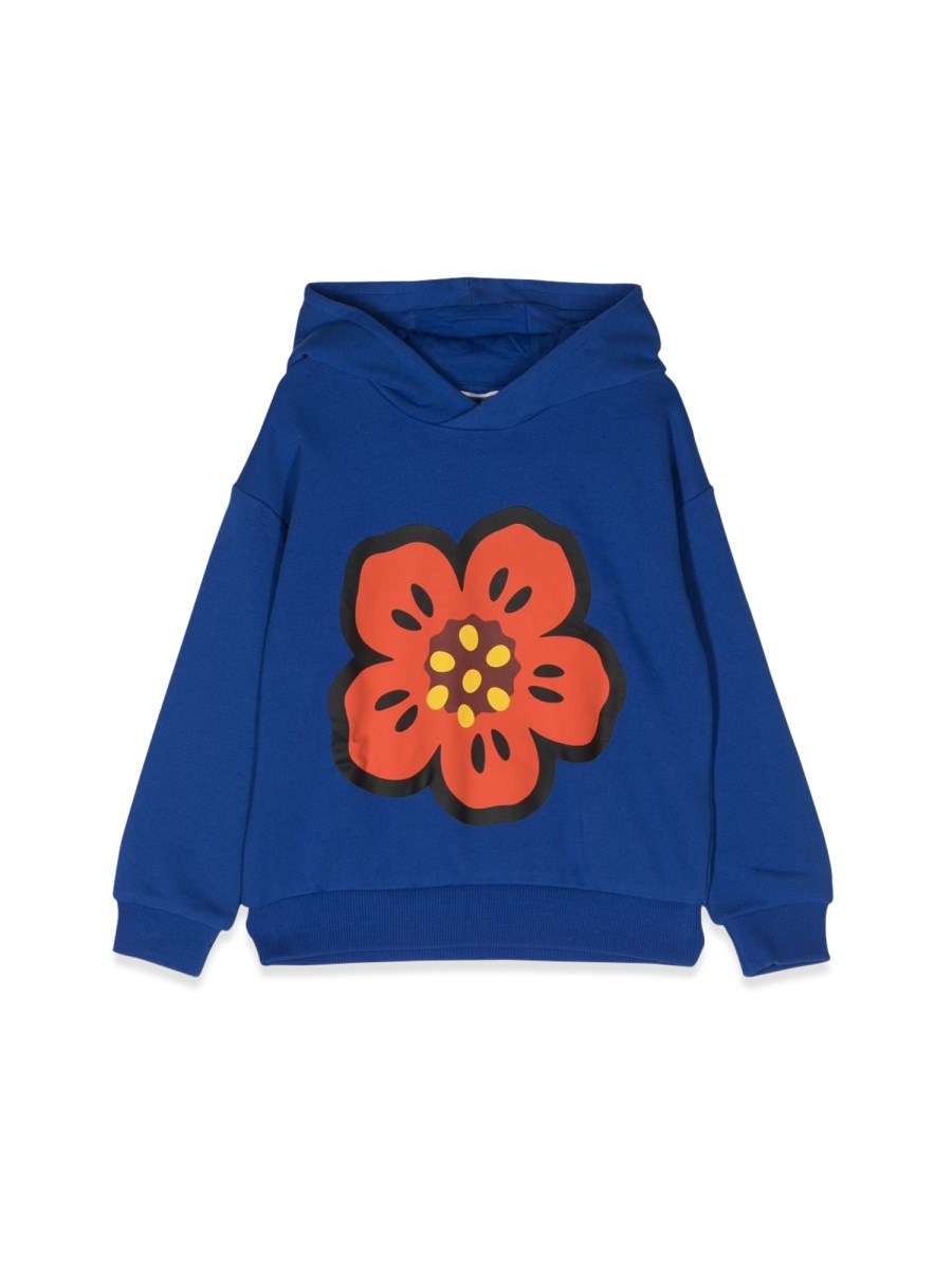 KENZO felpa con cappuccio flower