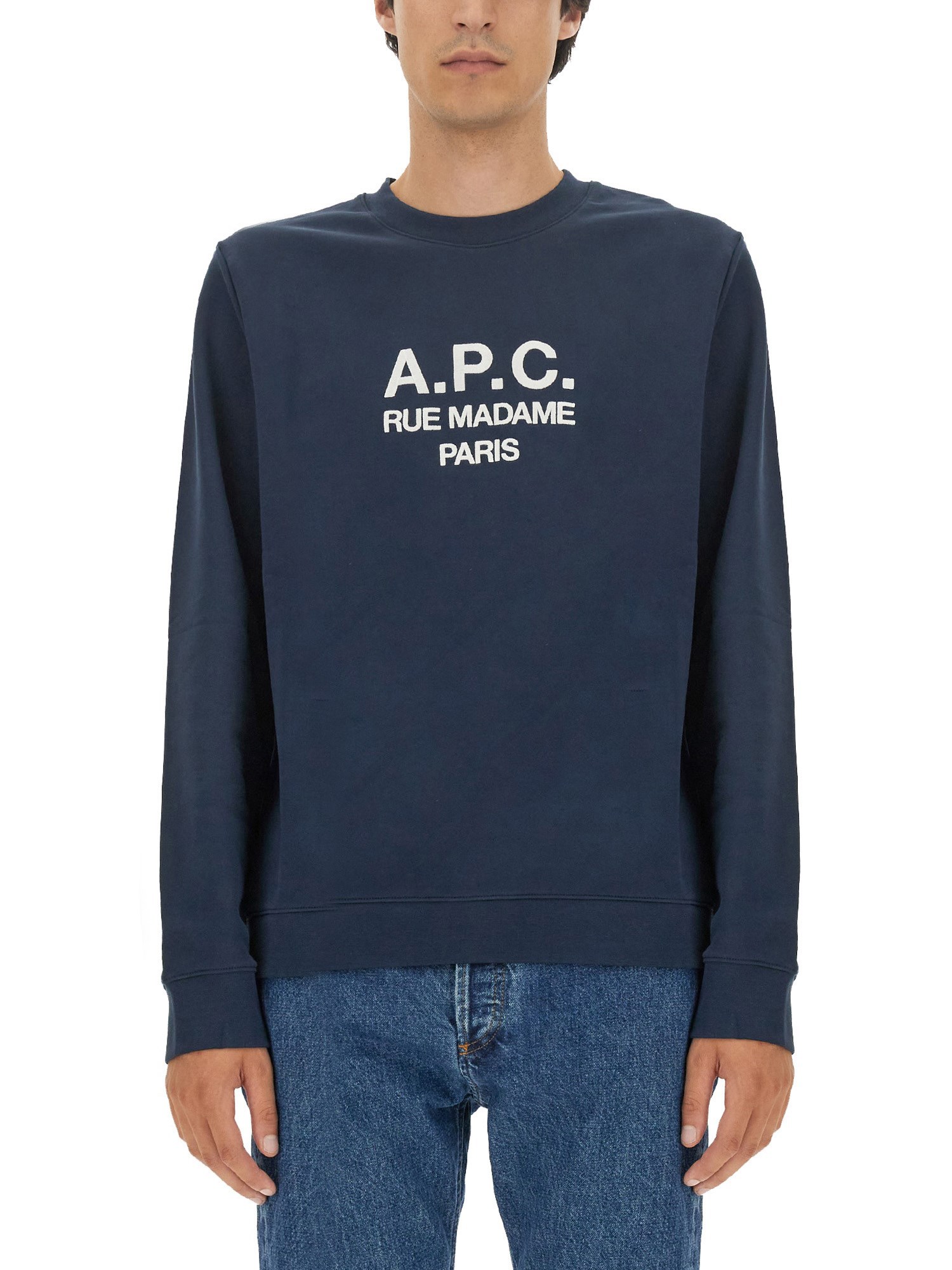 Shop Apc "rufus" Sweatshirt In Blue