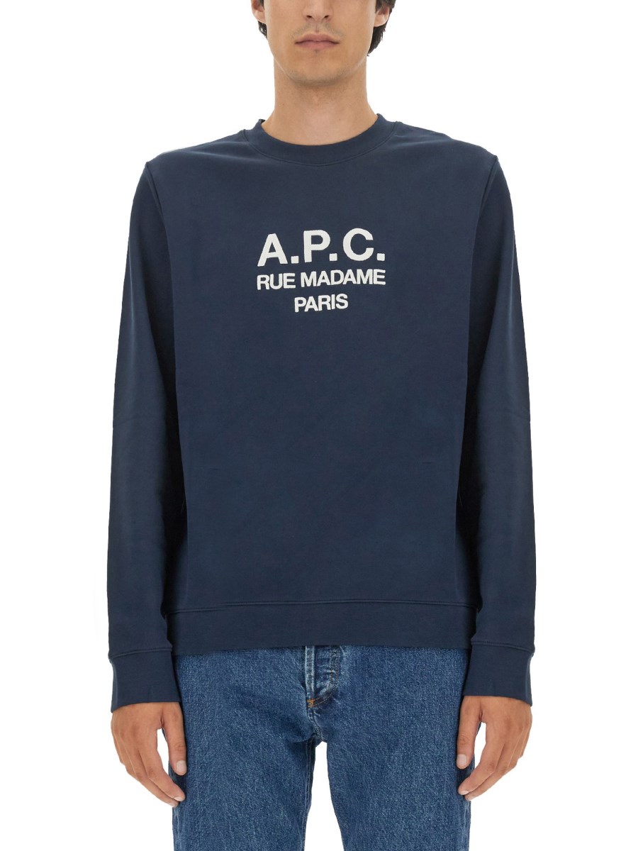 A.P.C. FELPA "RUFUS" IN COTONE