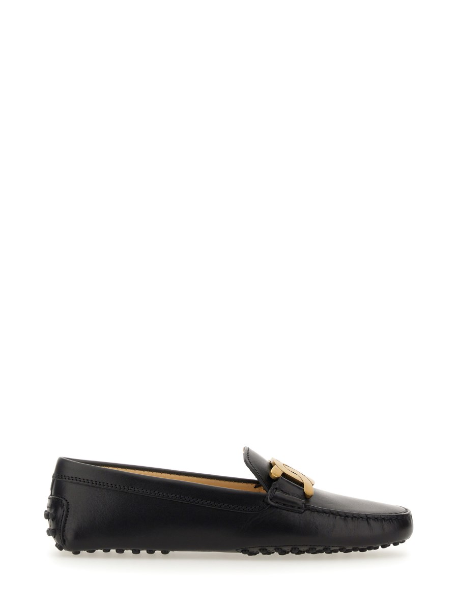 TOD&#39;S MOCASSINO GOMMINO IN PELLE CON CATENA