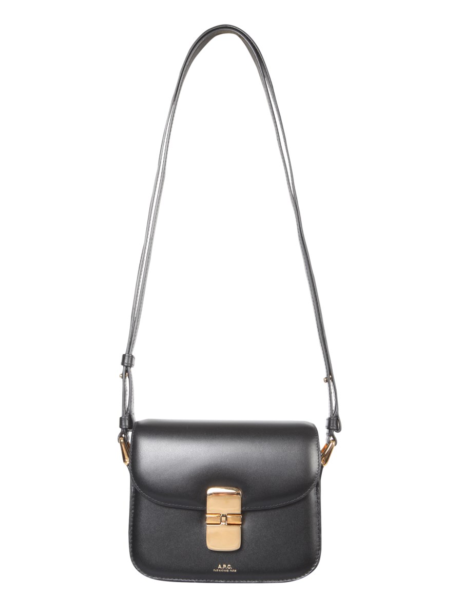 A.P.C. Grace Leather Mini Bag - Black for Women