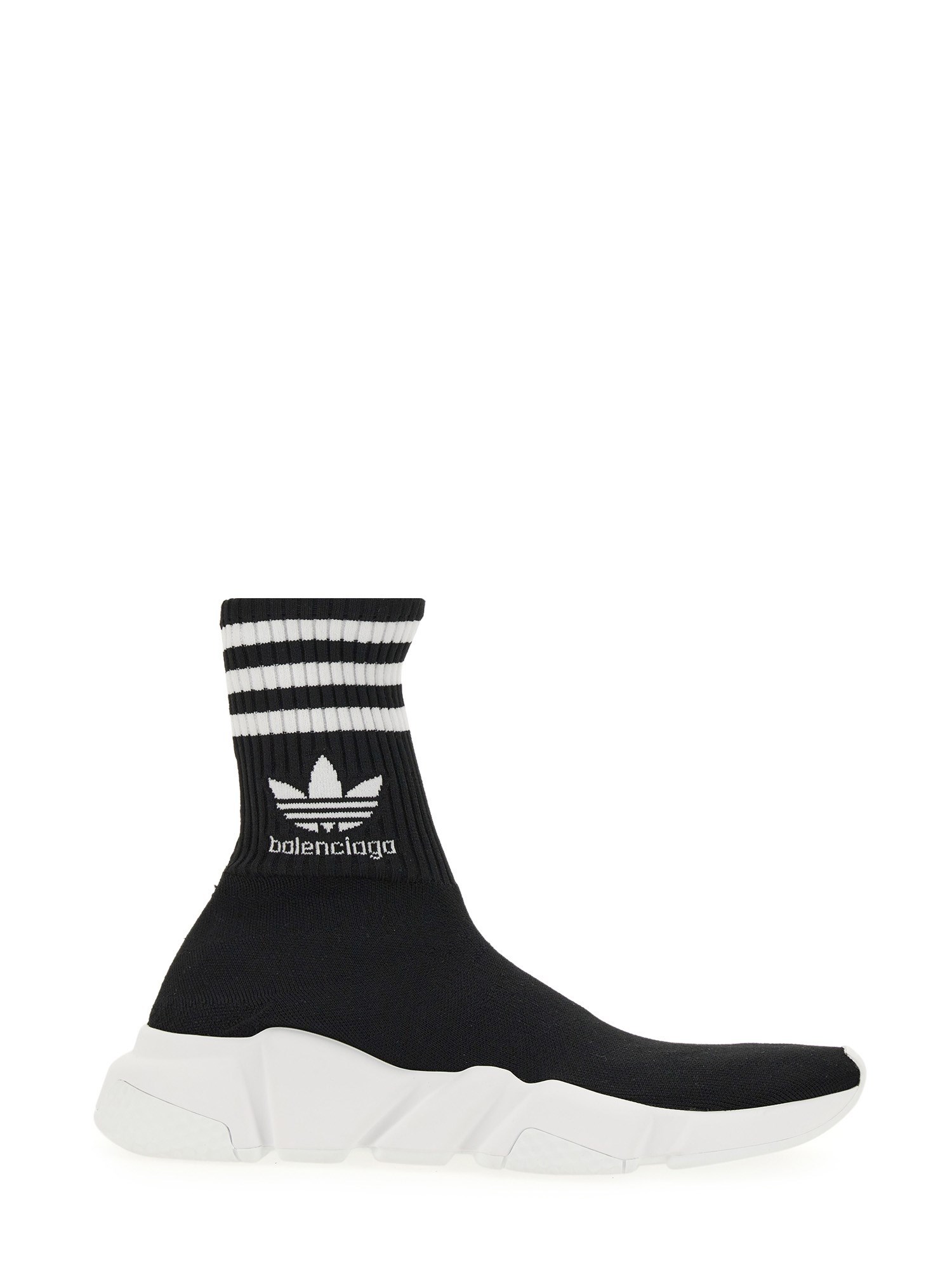 Balenciaga X Adidas Speed High-top Sneakers In Black