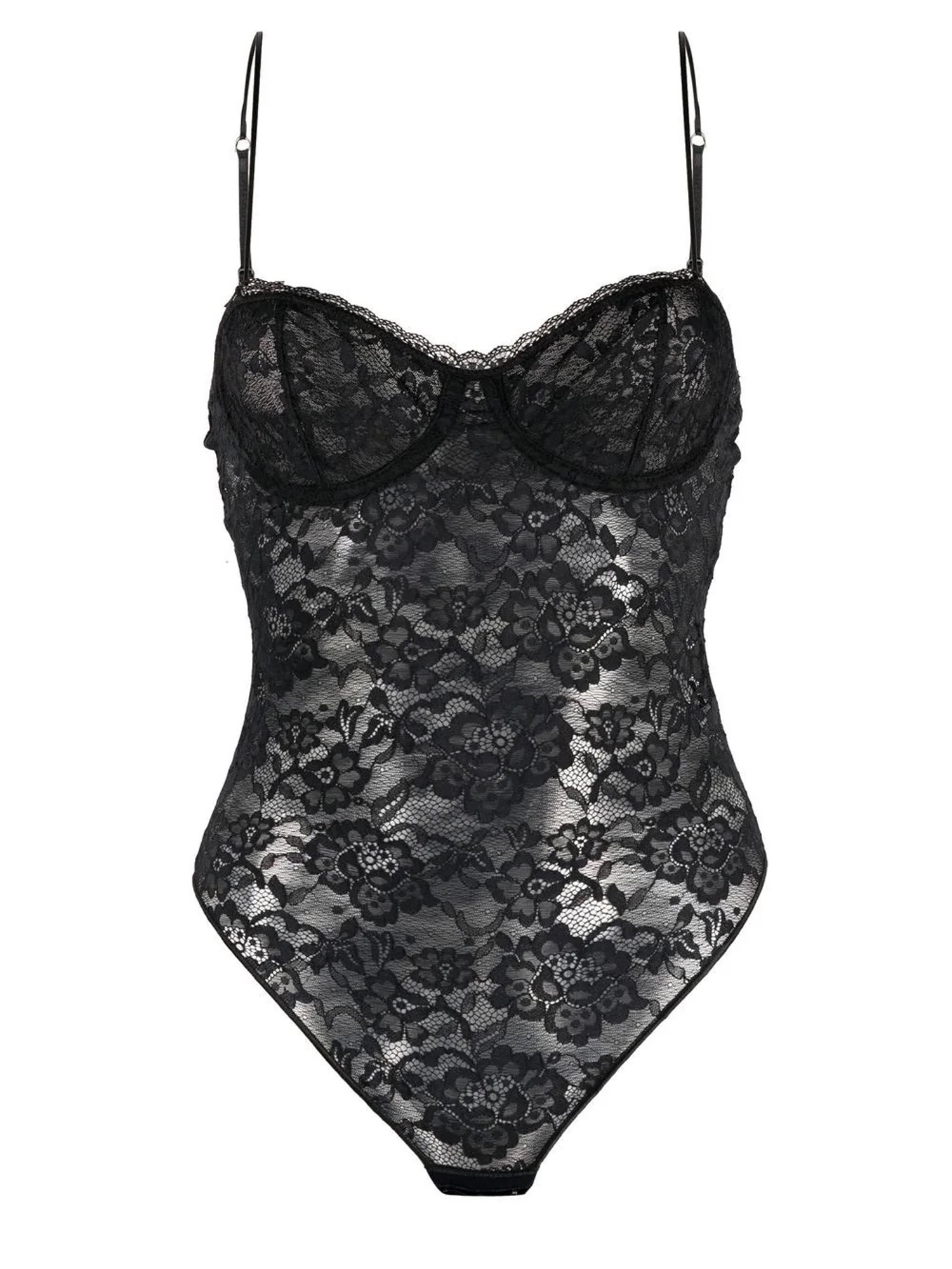 Shop Oseree Lace Body. In Black