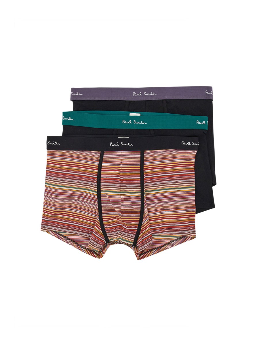 PAUL SMITH CONFENZIONE DA TRE SLIP IN COTONE