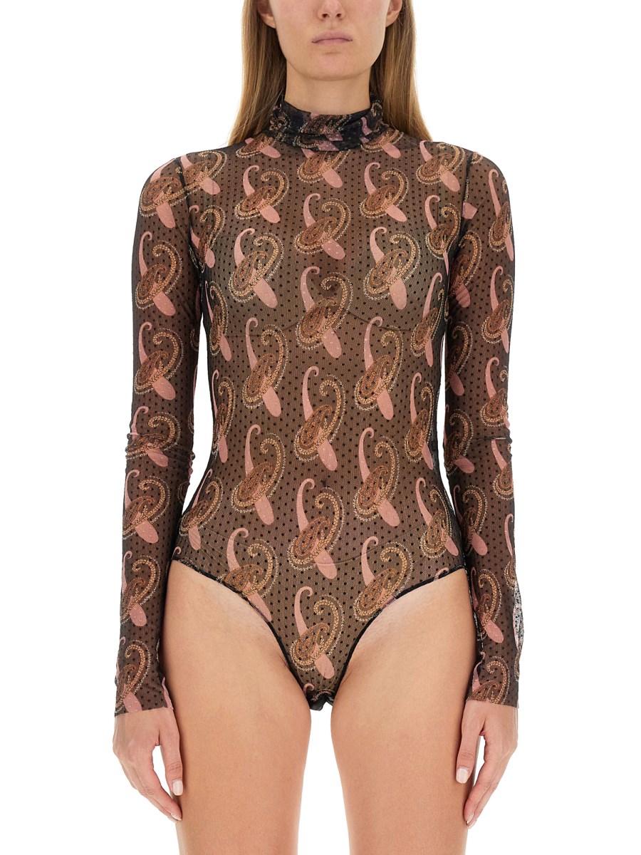 BODY CON STAMPA PAISLEY