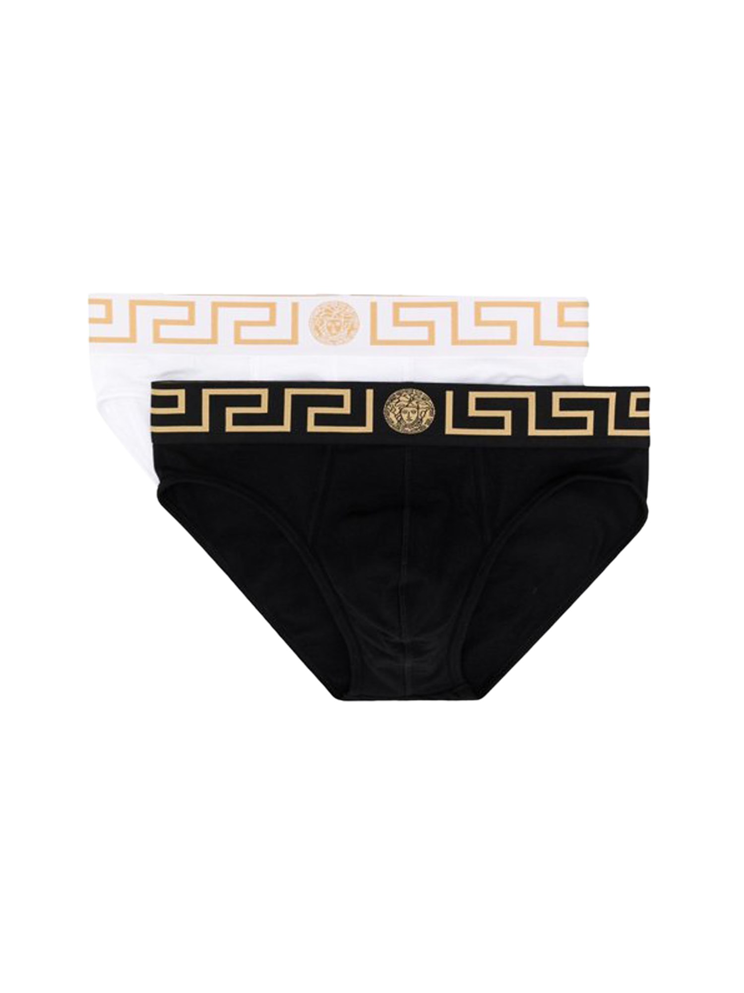 Versace Two-panties Confection In Black