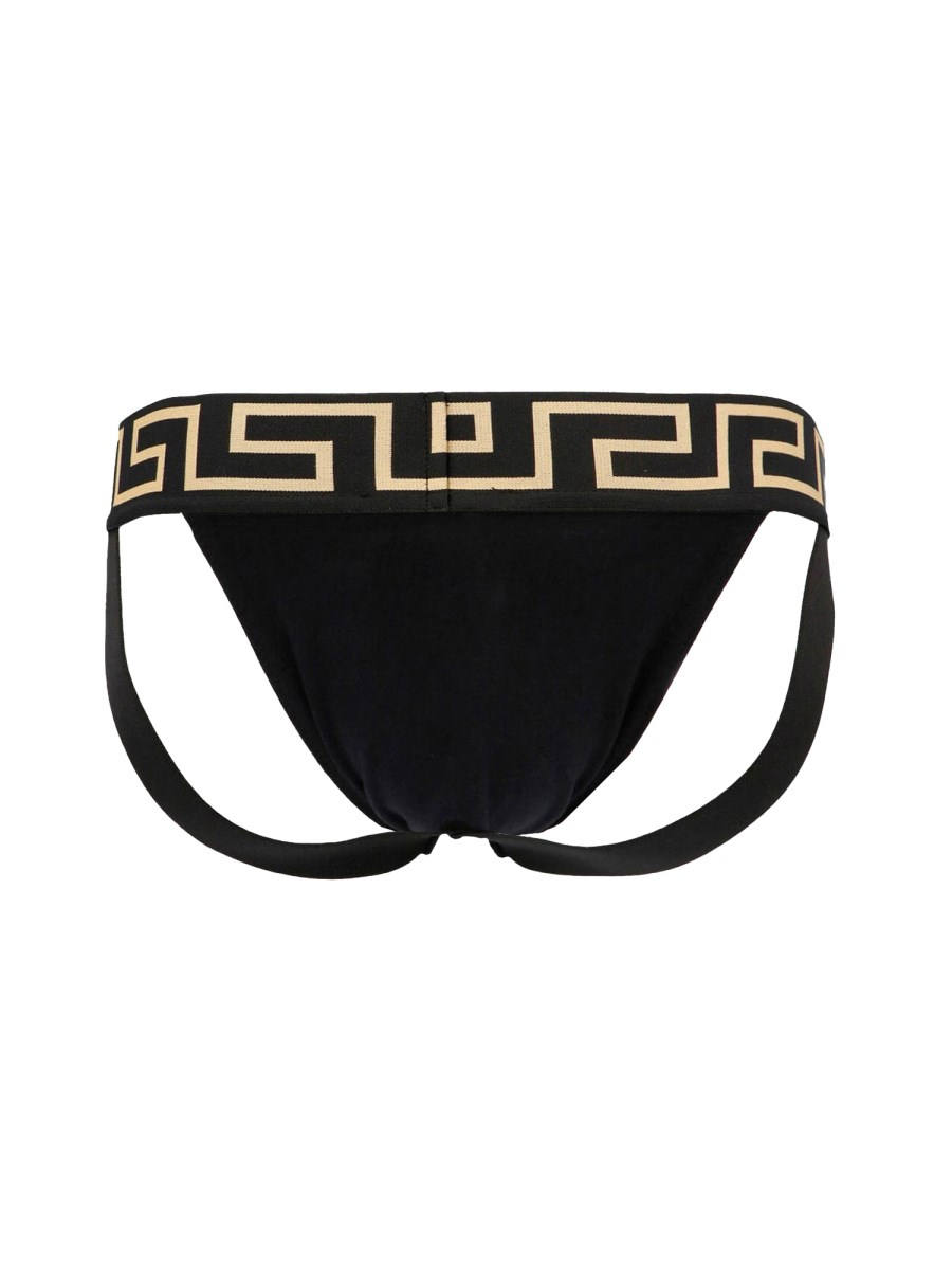 VERSACE - JOCKSTRAP WITH COTTON GREEK BORDER - Eleonora Bonucci