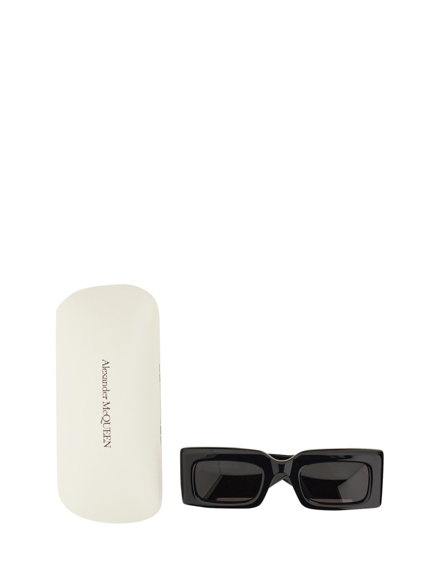 ALEXANDER McQUEEN - RECTANGULAR ACETATE SUNGLASSES - Eleonora Bonucci