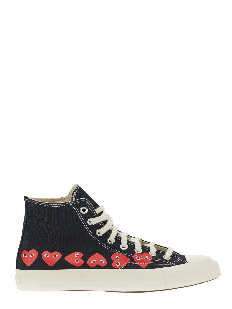 COMME DES GARCONS PLAY CONVERSE SNEAKER "CHUCK 70" IN TELA DI COTONE