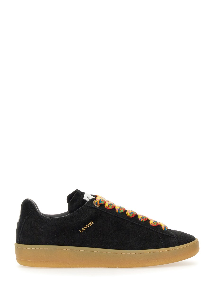 LANVIN SNEAKER IN SUEDE CON LOGO