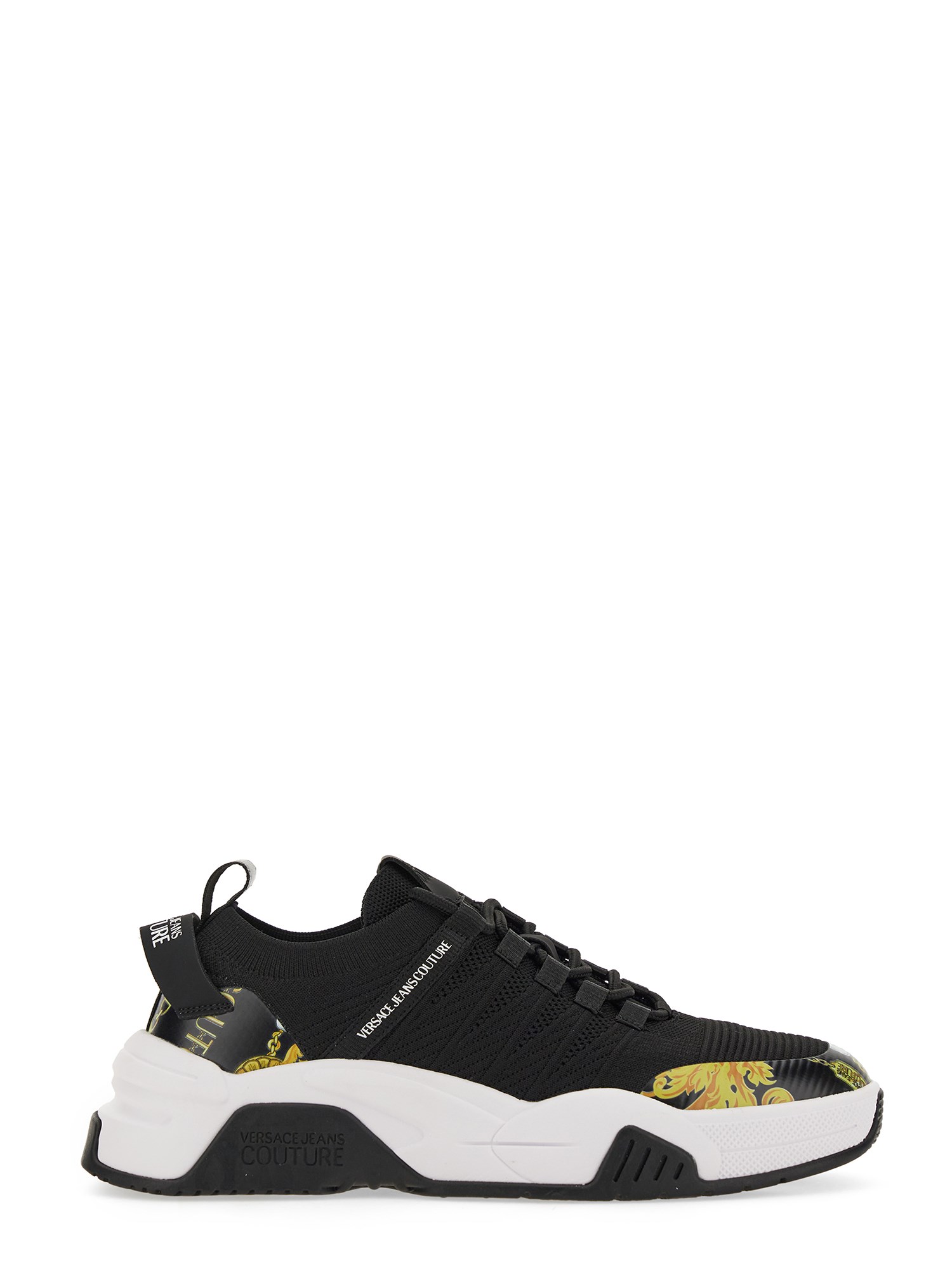 versace jeans couture sneaker with logo