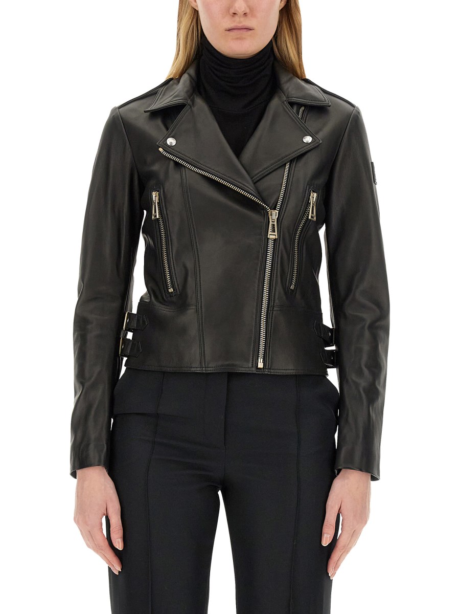 Belstaff leather biker jacket sale