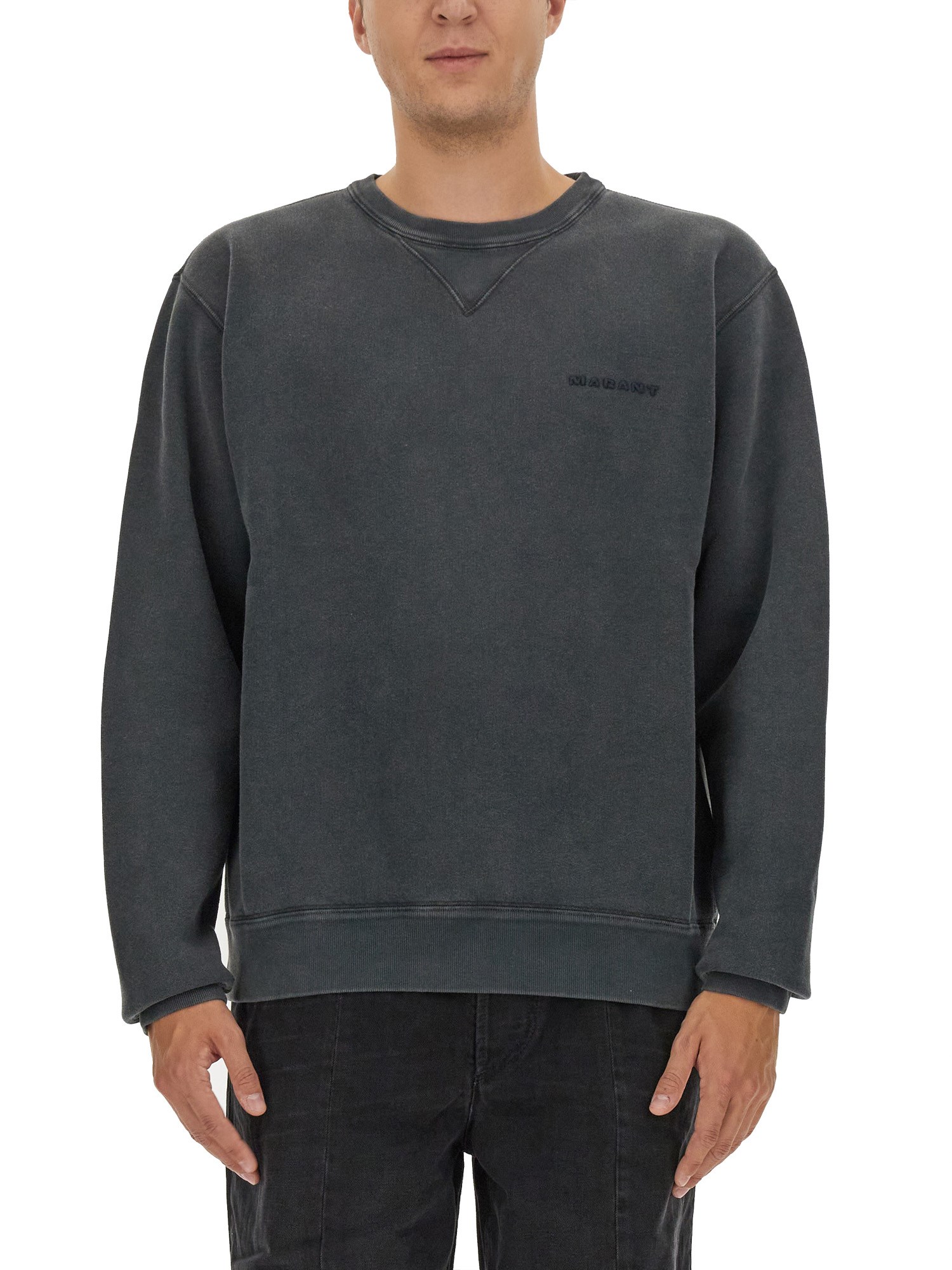 Shop Marant Mikis Sweatshirt In Black