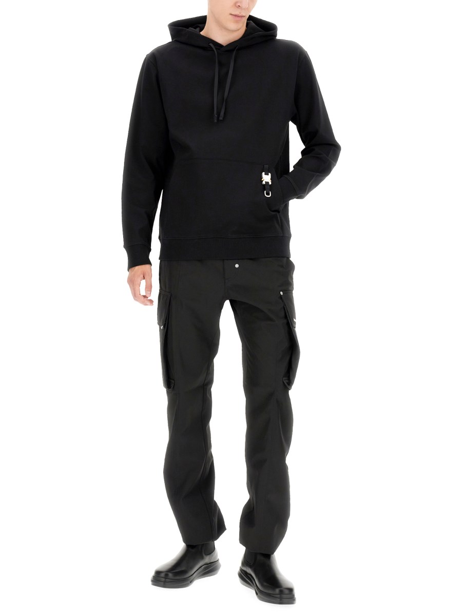 1017 ALYX 9SM - TECHNICAL FABRIC HOODIE WITH LOGOED METAL 1017 ALYX 9SM - TECHNICAL FABRIC HOODIE WITH LOGOED METAL
