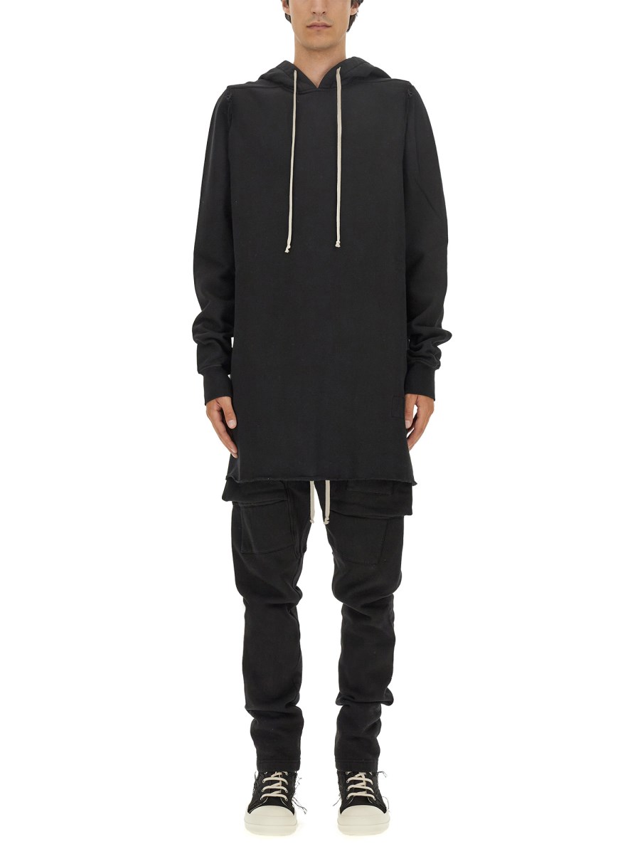 RICK OWENS DRKSHDW FELPA IN COTONE CON CAPPUCCIO