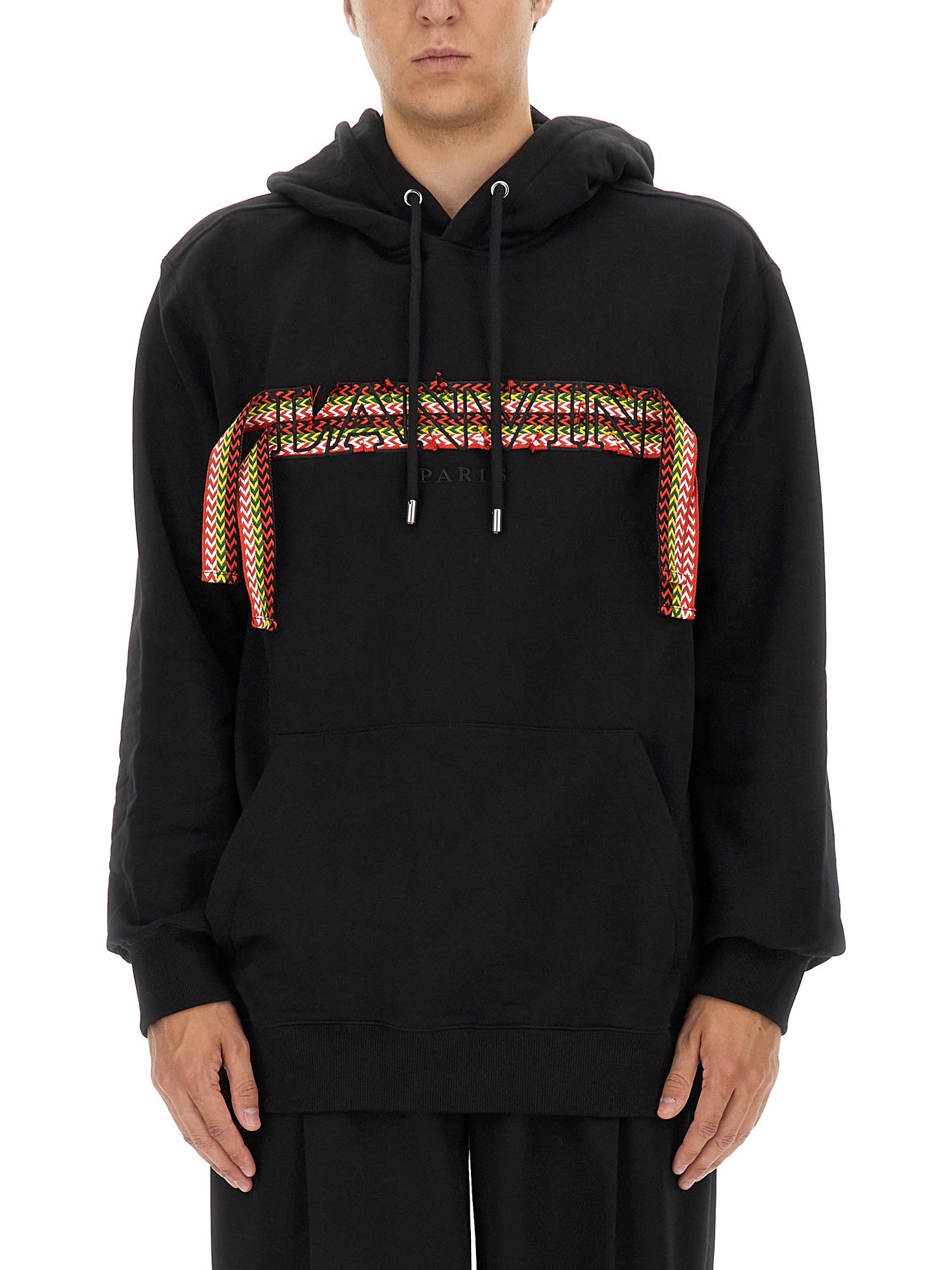 Lanvin Curblace Oversized Hoodie In Black
