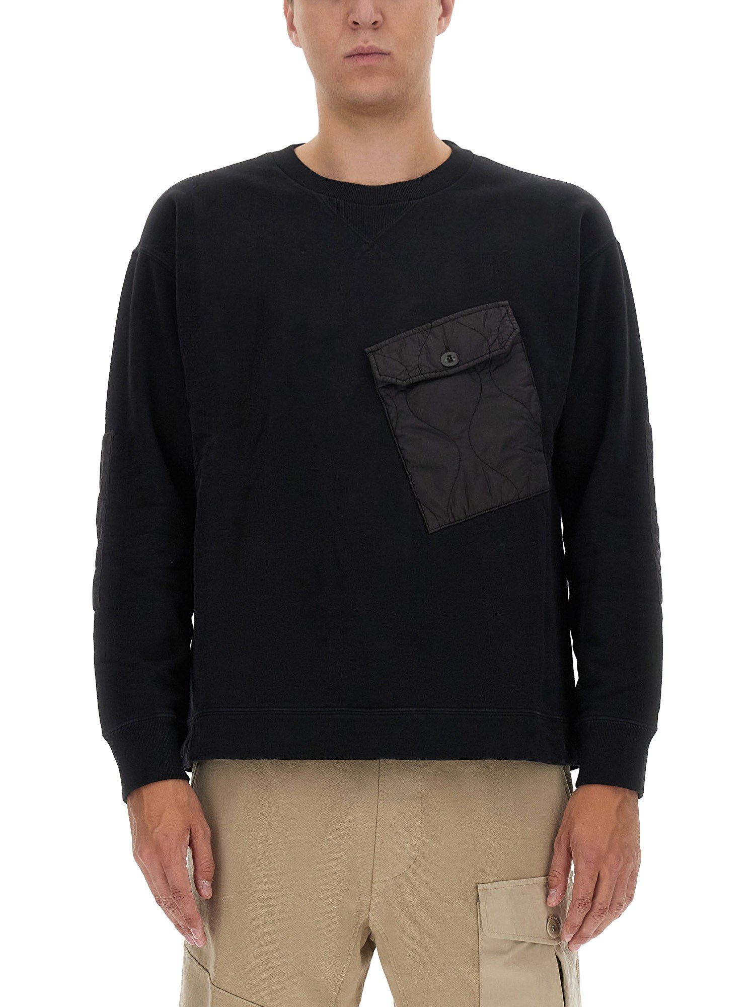 Shop Ten C Sweatshirt With Logo In Black