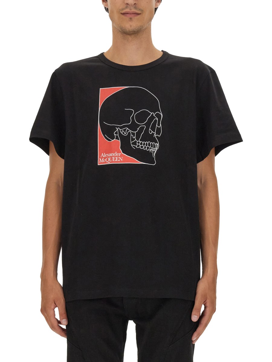 T-SHIRT CON STAMPA SKULL