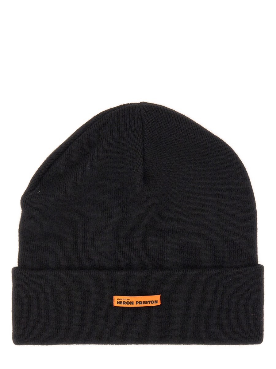 HERON PRESTON CAPPELLO BEANIE IN LANA CON LOGO