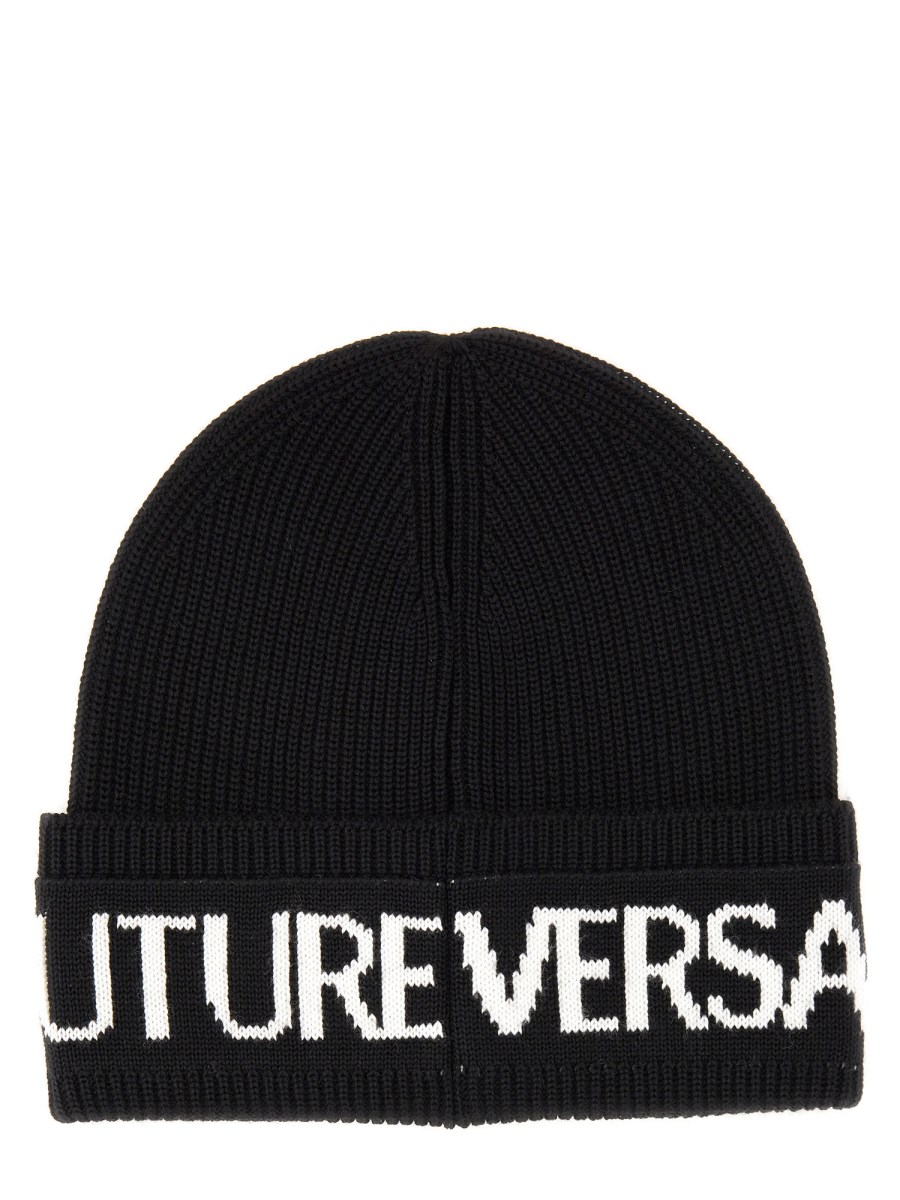 VERSACE JEANS COUTURE CAPPELLO BEANIE CON LOGO