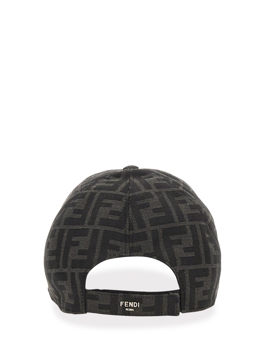 Fendi Jacquard FF Fabric Baseball Cap Brown/Beige