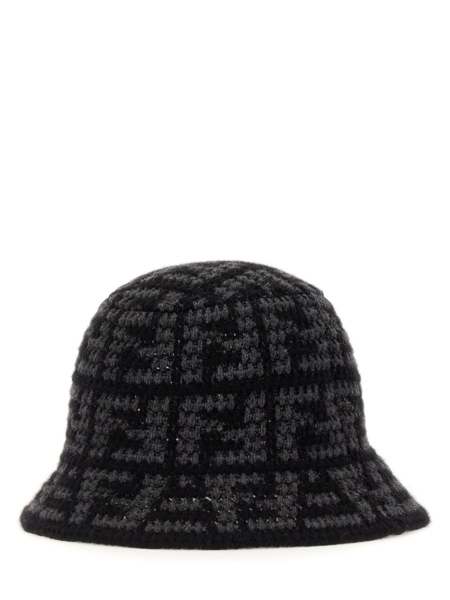 ★関税込★FENDI★(W) Fendi FF Jacquard Cashmere Cloche Hat★ 1200?text=864056