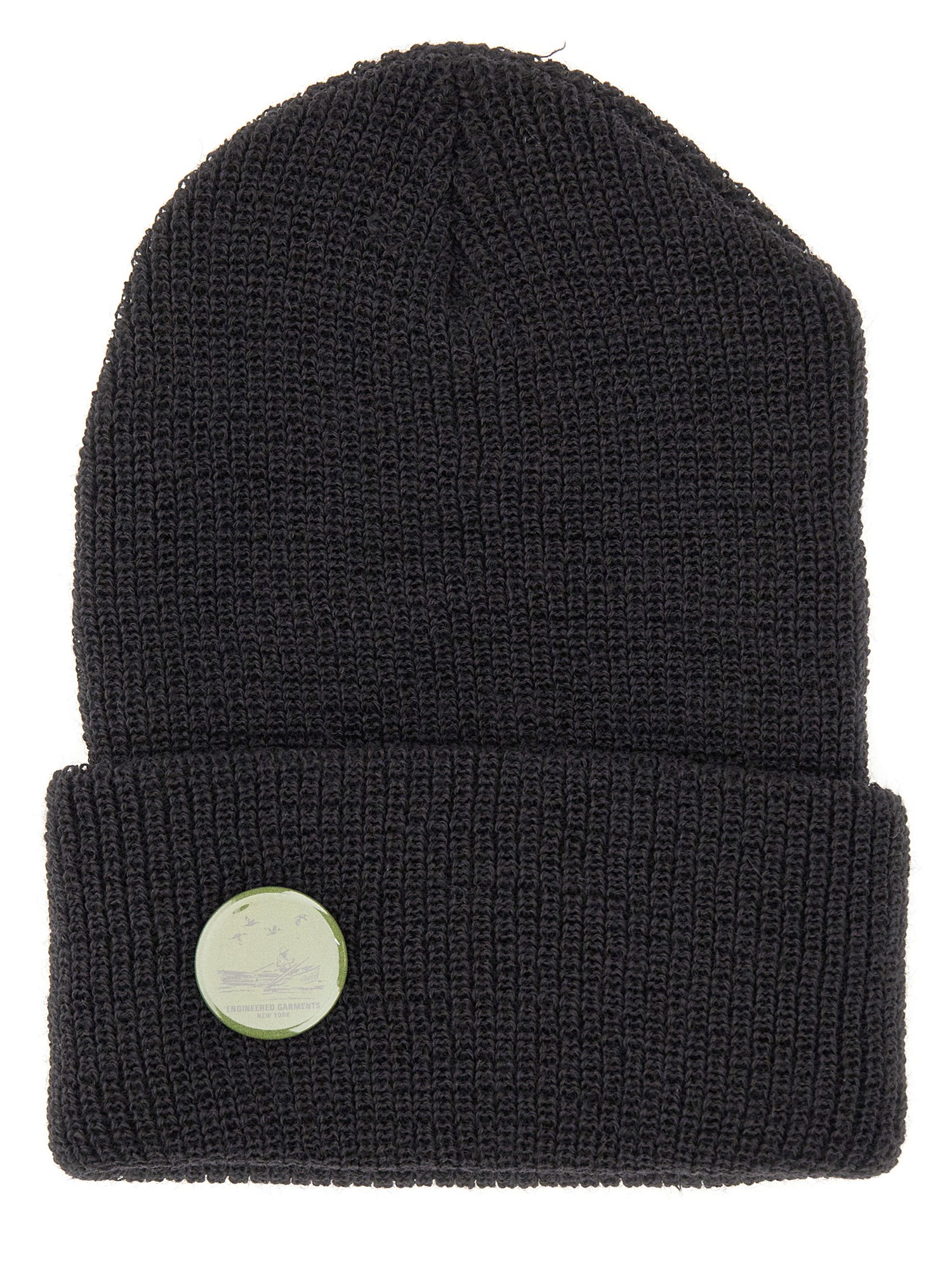 Shop Engineered Garments Wool Beanie Hat In Black