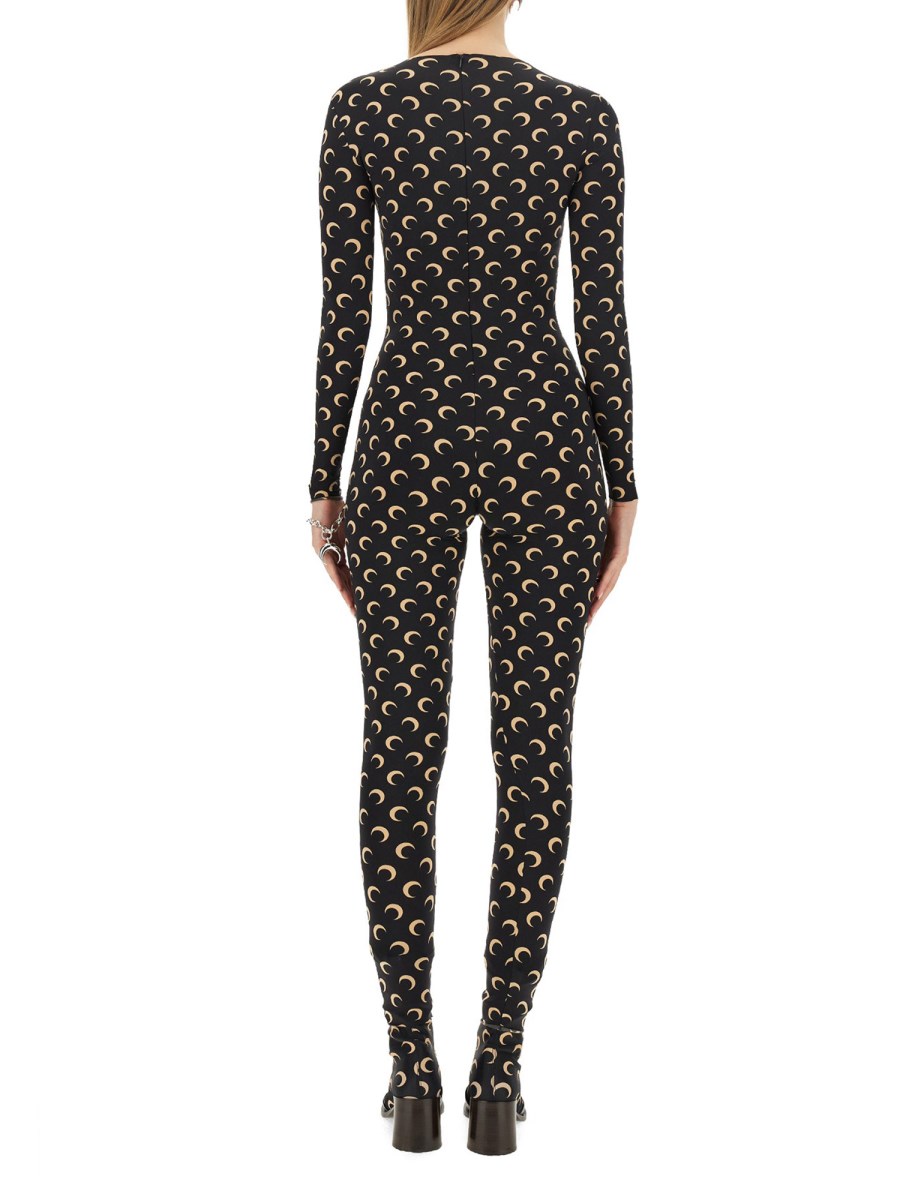 MARINE SERRE - ALL OVER MOON JERSEY LEGGINGS - Eleonora Bonucci