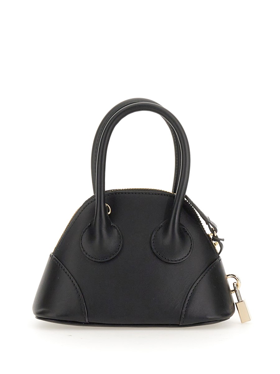 Black Leather Egg Small Bag