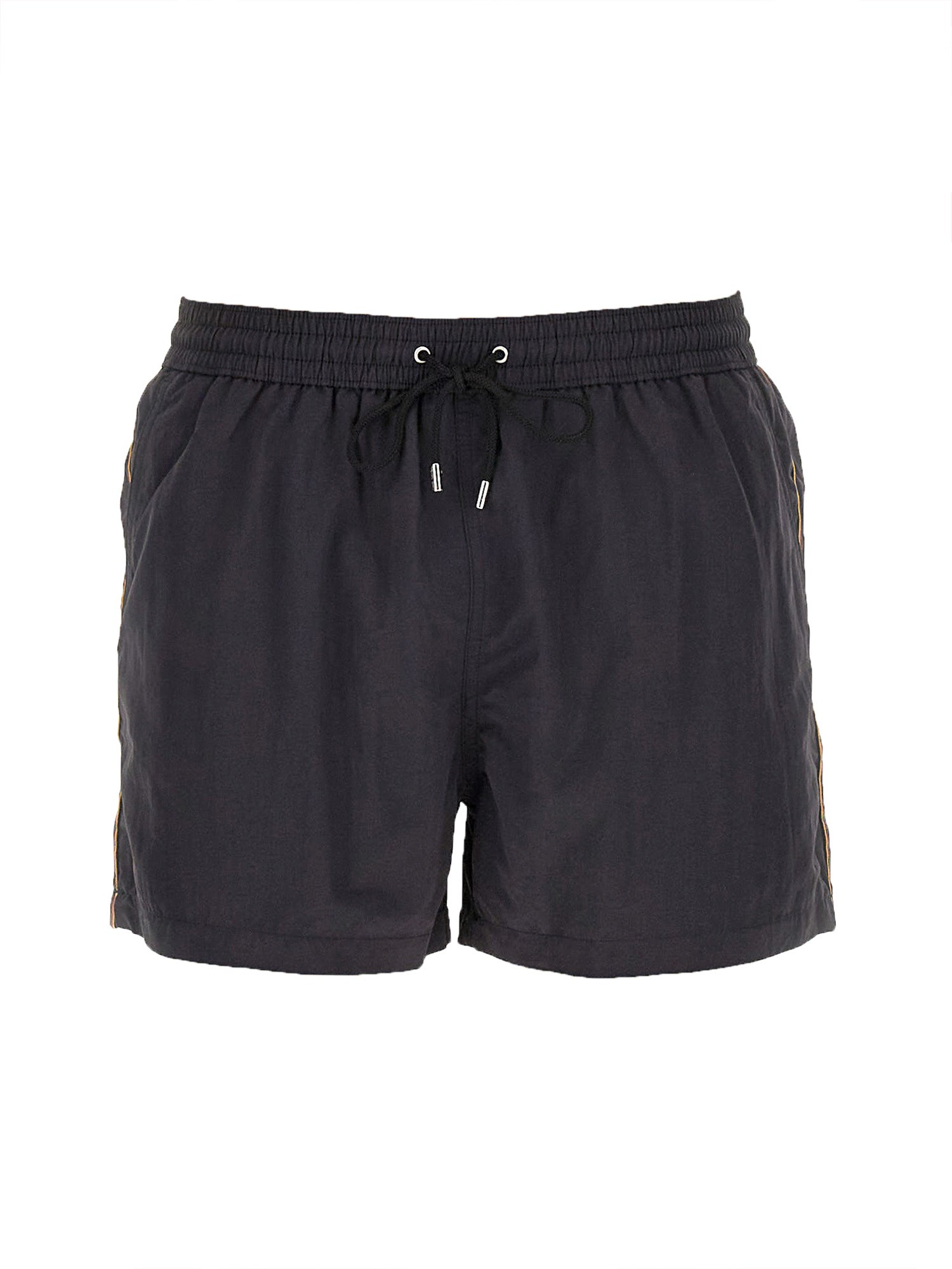 Paul Smith Black Artist Stripe Trim Swim Shorts