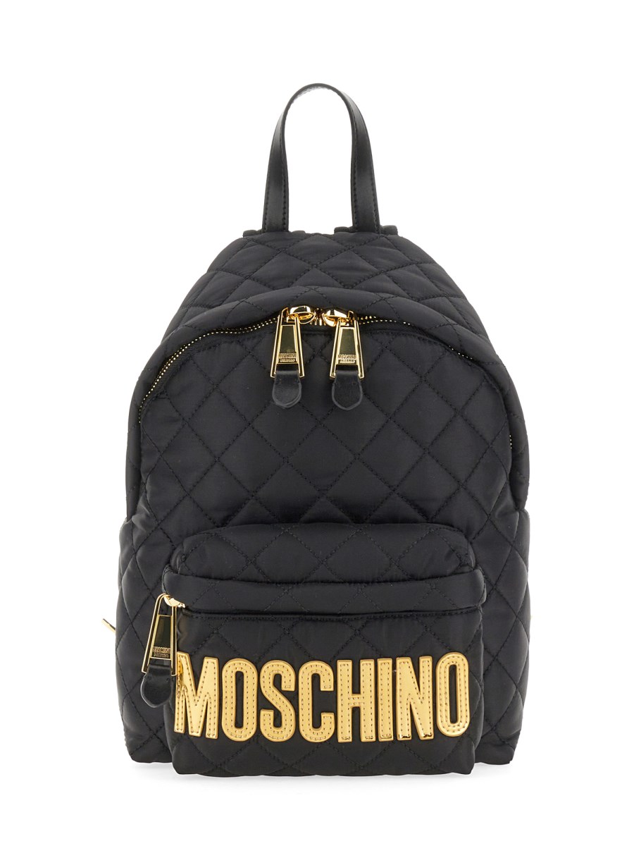 MOSCHINO QUILTED NYLON BACKPACK Eleonora Bonucci