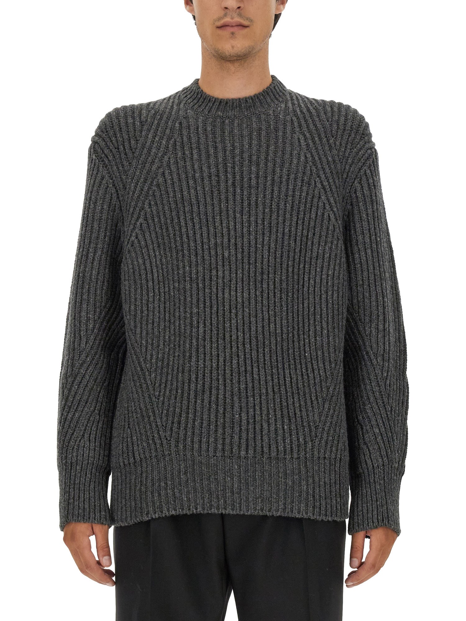 Shop Alexander Mcqueen Wool Jersey. In Black