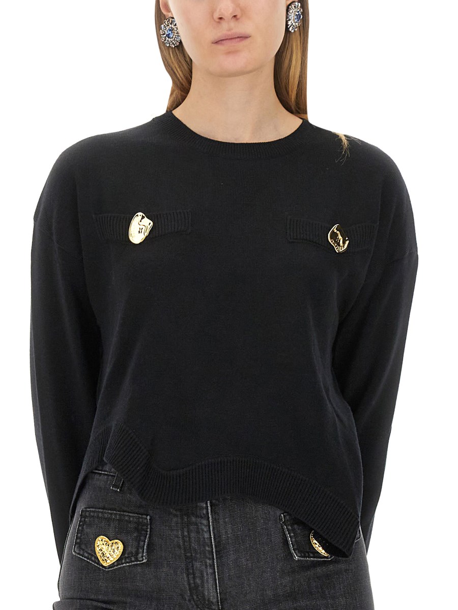 MOSCHINO - DRAWN TEDDY BEAR SWEATSHIRT - Eleonora Bonucci