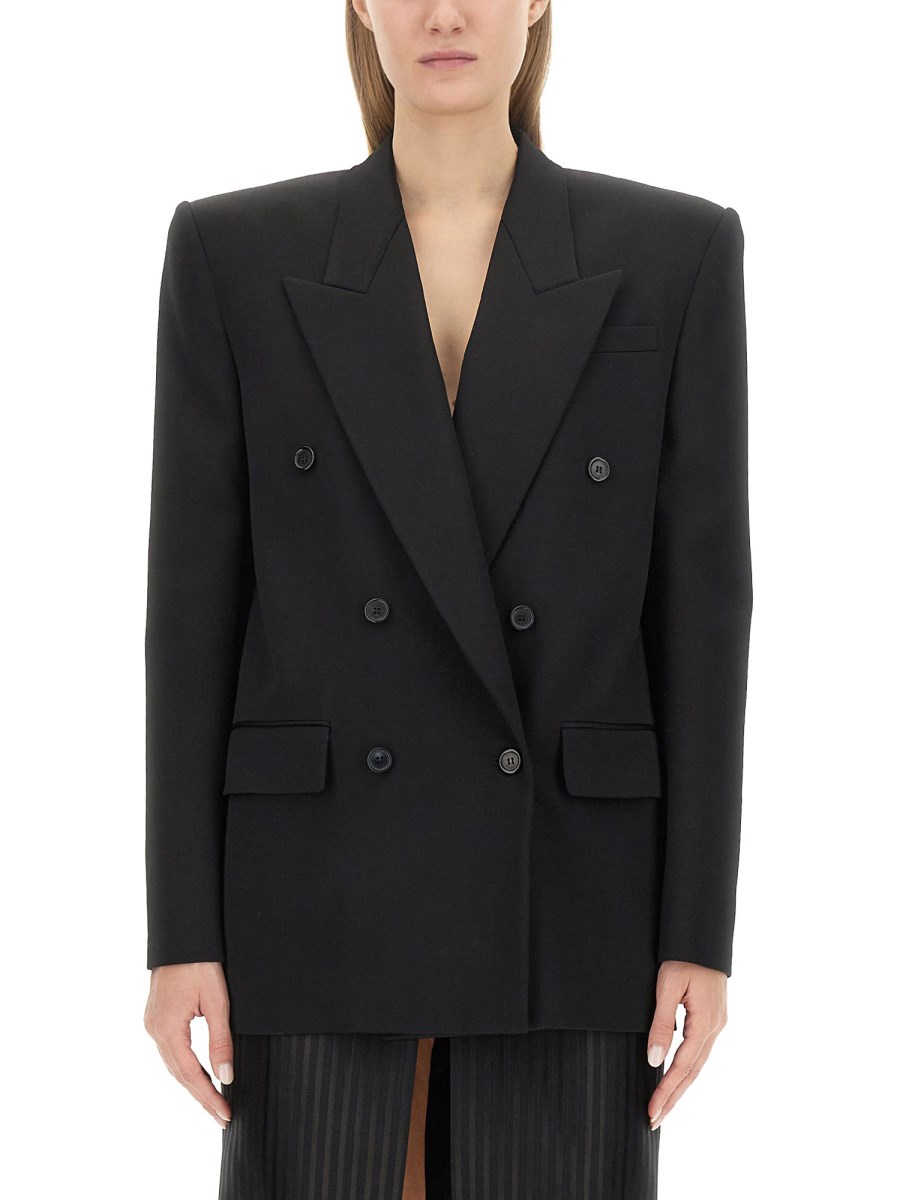 SAINT LAURENT GIACCA OVERSIZE IN LANA E CASHMERE