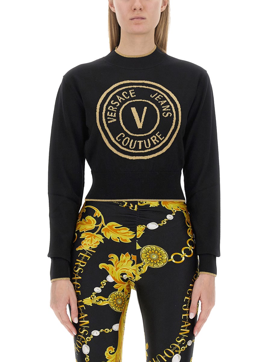 V-Emblem Sweater