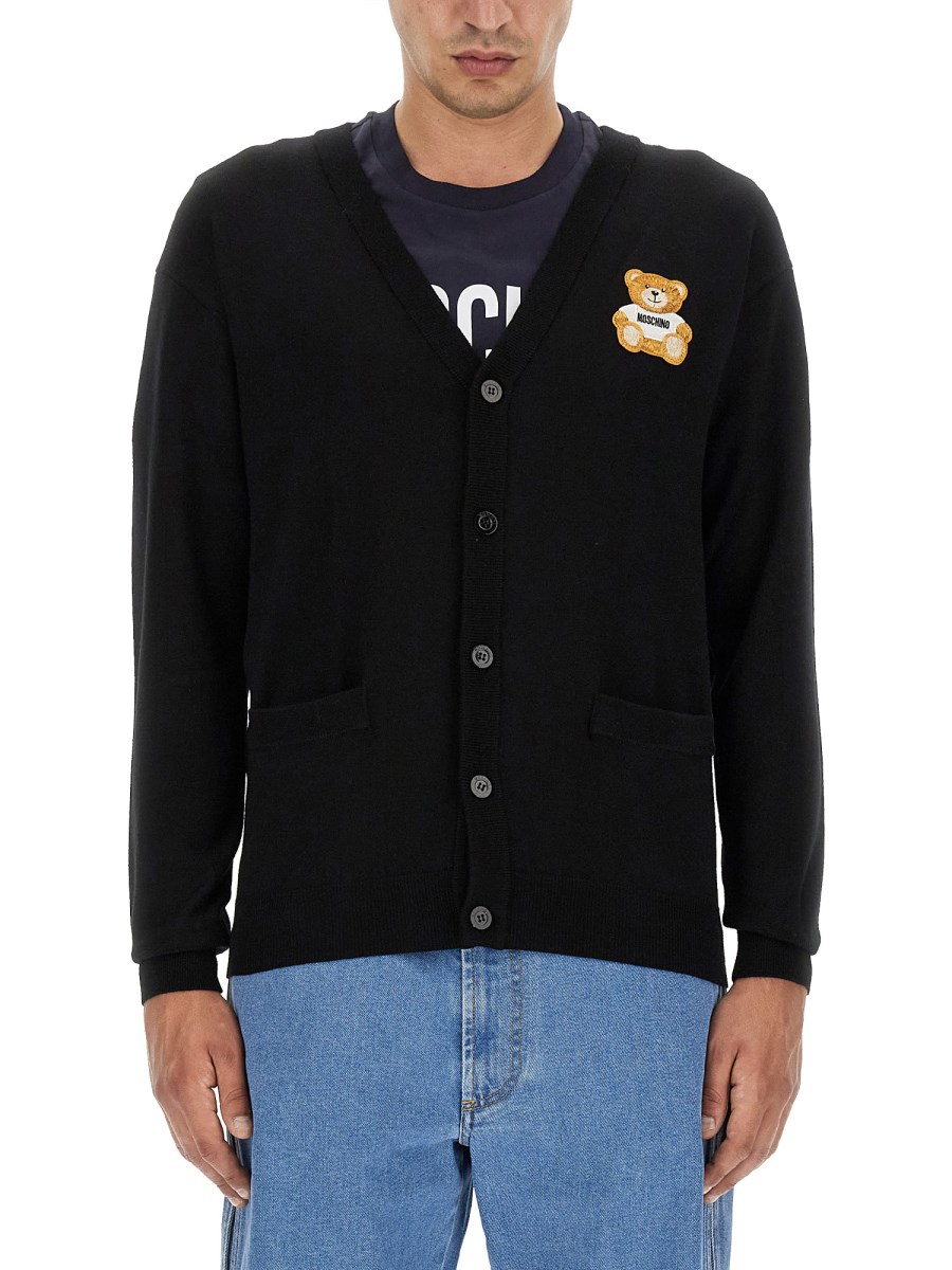 Moschino cardigan discount mens