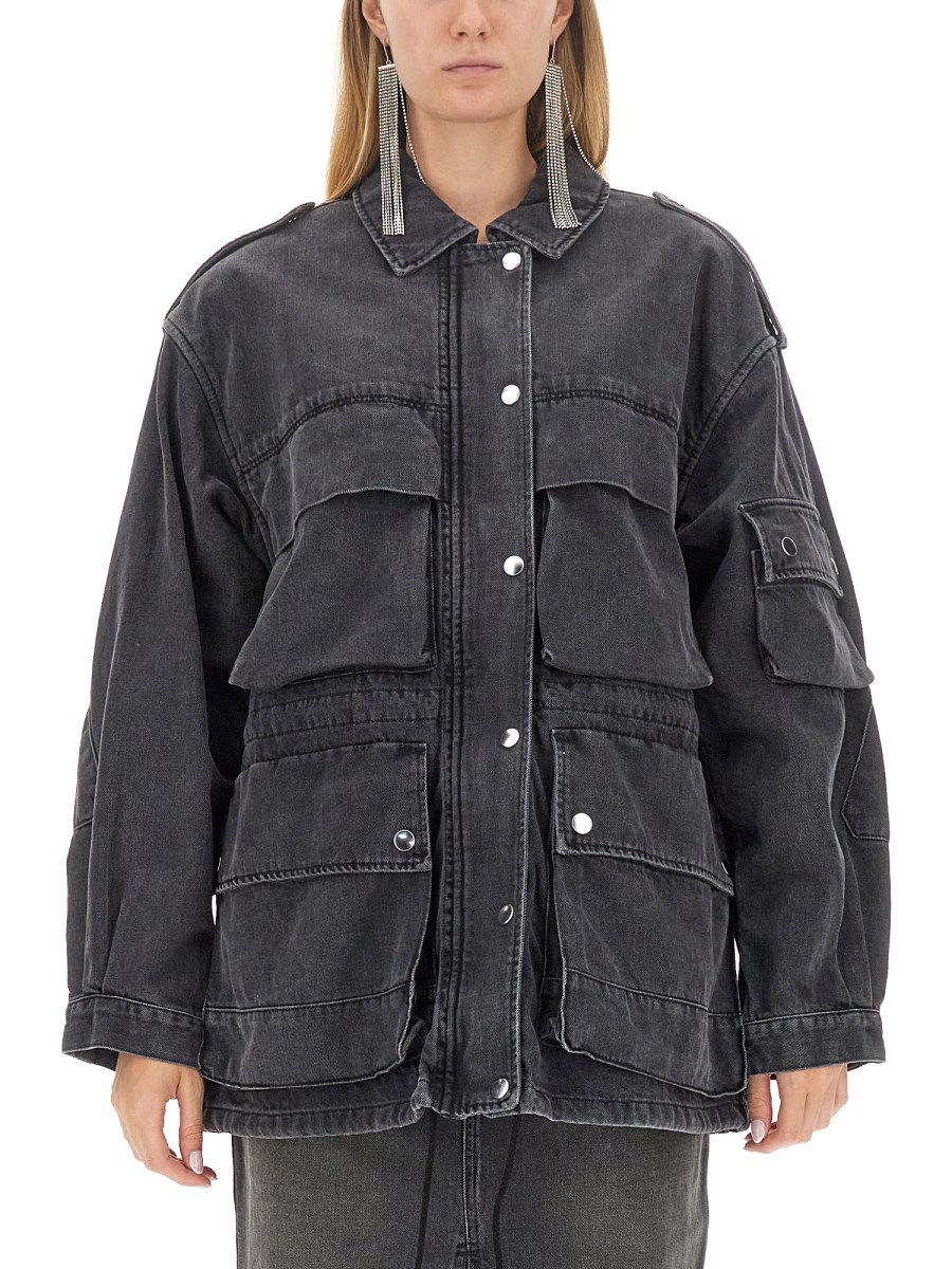 ジャケット Isabel Marant SS23 'Elize' jacket (23EVE0067FAA2G03I 50CM) ISABEL MARANT Elize camouflage-print Cotton Jacket