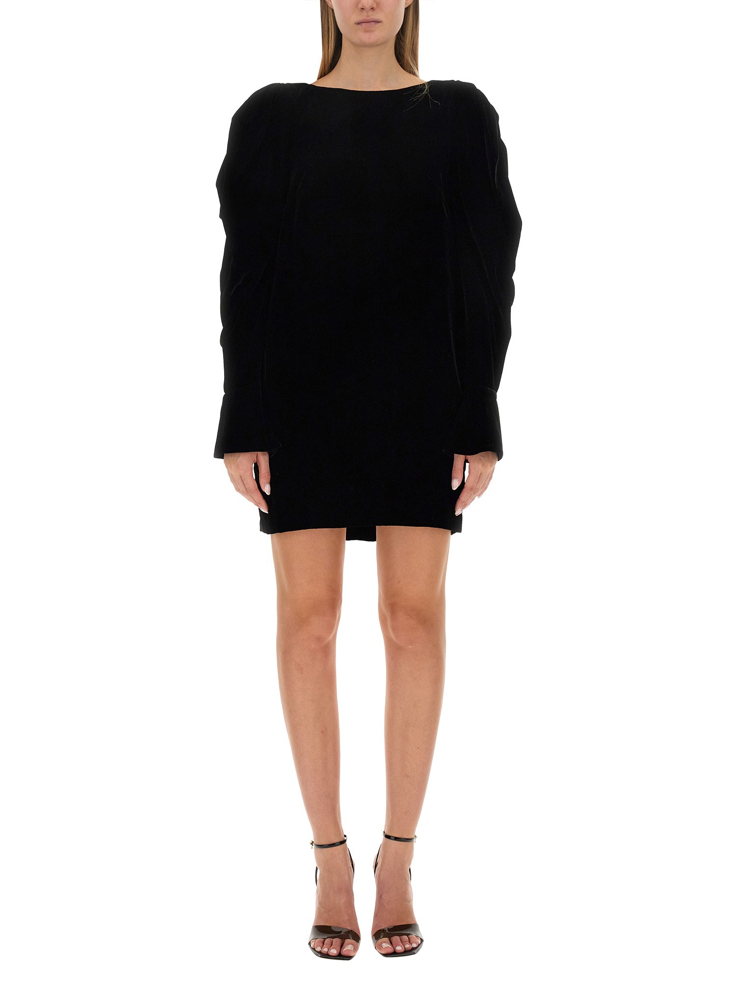 Shop Nina Ricci Mini Dress In Black